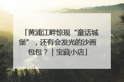 黄浦江畔惊现“童话城堡”，还有会发光的沙画包包？｜宝藏小店