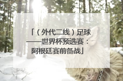 （外代二线）足球——世界杯预选赛：阿根廷赛前备战