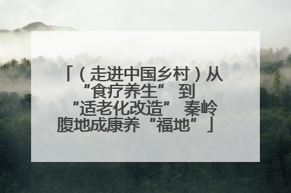 （走进中国乡村）从 “食疗养生” 到 “适老化改造” 秦岭腹地成康养“福地”