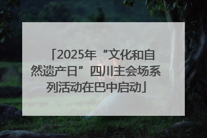 2025年“文化和自然遗产日”四川主会场系列活动在巴中启动