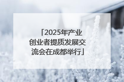 2025年产业创业者提质发展交流会在成都举行