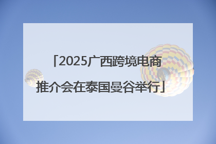 2025广西跨境电商推介会在泰国曼谷举行