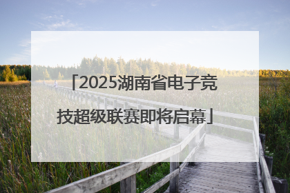 2025湖南省电子竞技超级联赛即将启幕