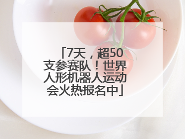 7天，超50支参赛队！世界人形机器人运动会火热报名中