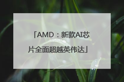 AMD：新款AI芯片全面超越英伟达