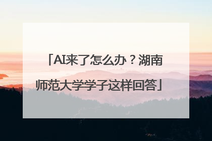 AI来了怎么办？湖南师范大学学子这样回答